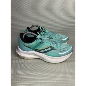 Saucony Tempus Running Athletic Shoes Sneakers Women's Size 9.5 Cool Mint/Acid